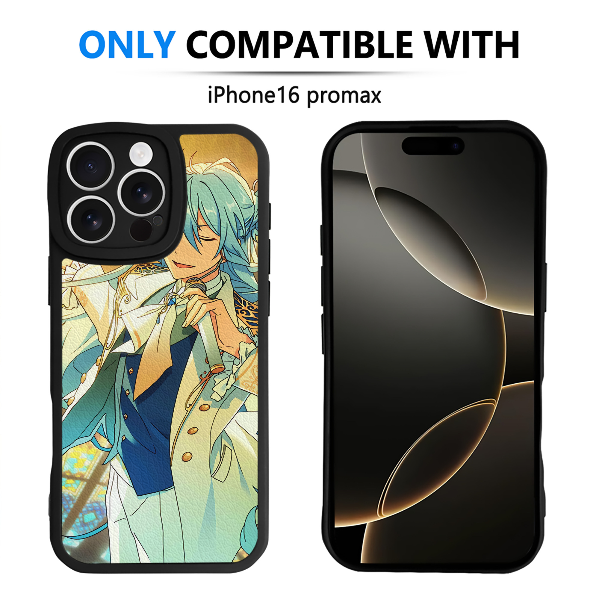 （画像用） あんさんぶるスターズ! Ensemble Stars 【iPhone 16シリーズ対応】シリコンスマホケース（レザー調） 材質：シリコン